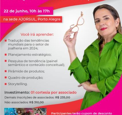 Ajorsul promove Workshop para atualização profissional no setor de joias – Porto Alegre