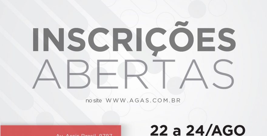 ExpoAgas de 22 a 24.08.23 em Porto Alegre / RS
